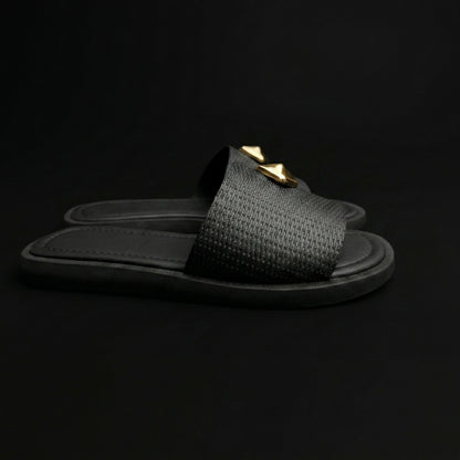 Sandália Slide Charm Gold
