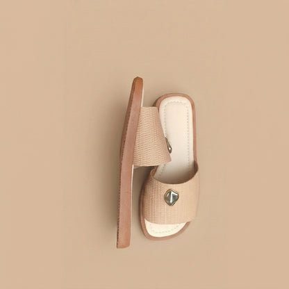 Sandália Slide Charm Gold
